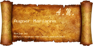 Augner Marianna névjegykártya